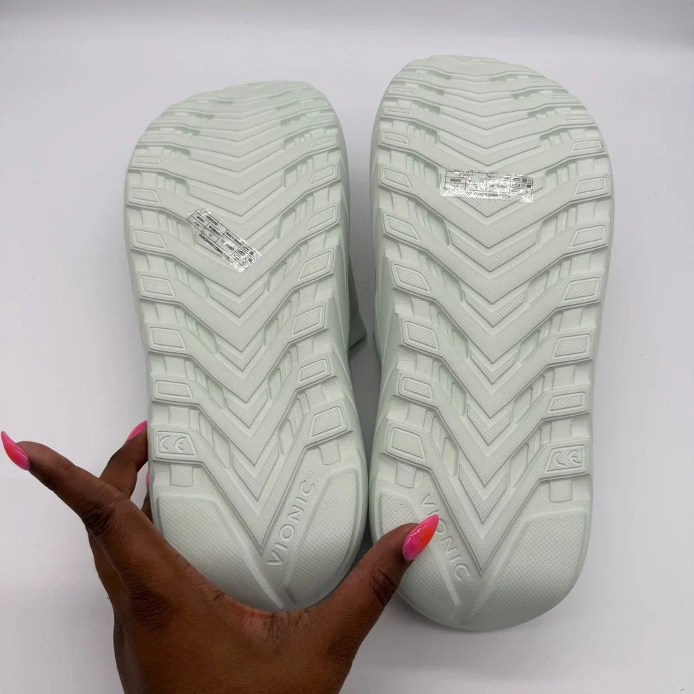 Vionic Rebound Recovery Slide Sandals Pastel Green Women 13 A629823D65B38 New